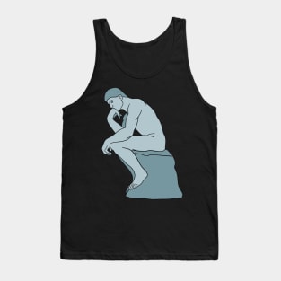 Rodin - The Thinker (blue version) Tank Top